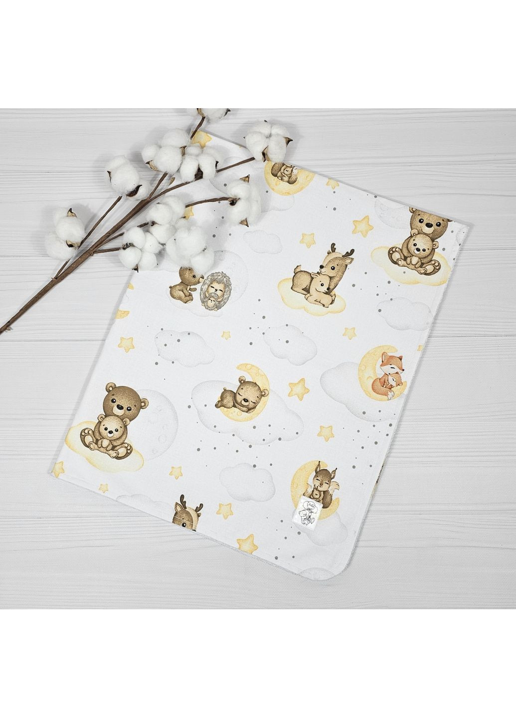 Набор для новорожденного: 7 пеленок, полотенце и муслиновый плед a.l.babybox Лимончик No Brand (368685409)