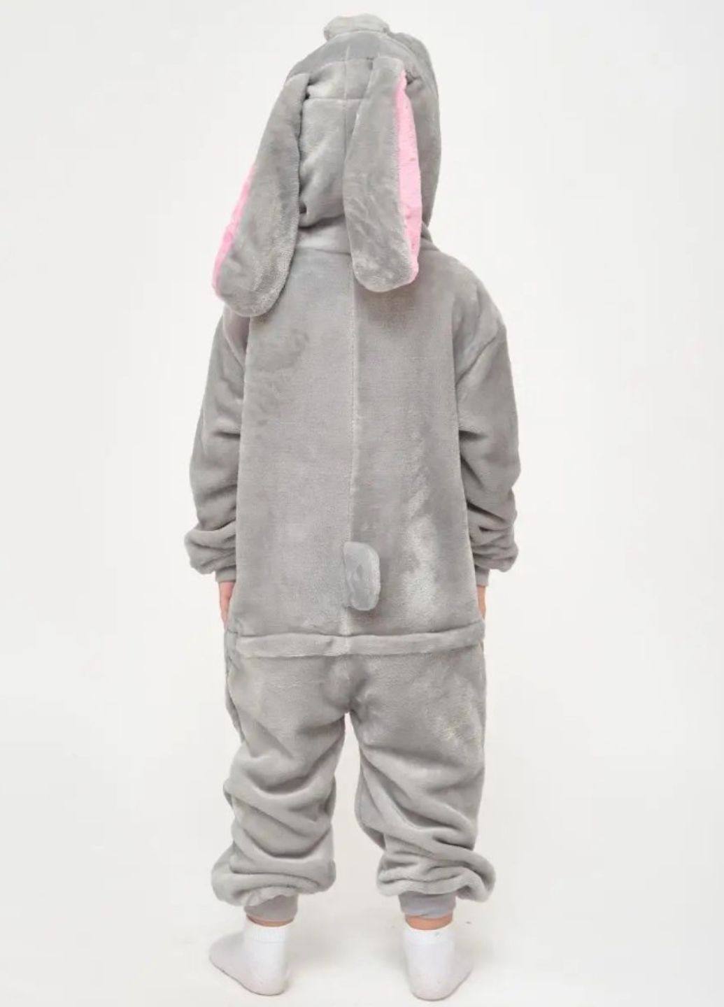 Кігурумі зайчик для хлопчиків на блискавці з капюшоном та довгими вухами My Kigu (366290629)