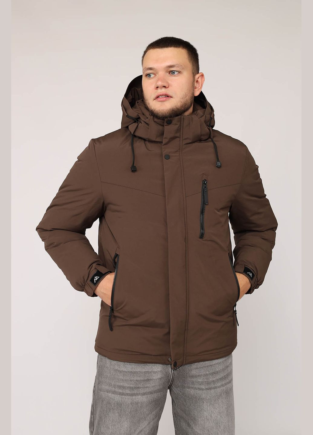 Темно-коричневая зимняя куртка мужская цвет темно-коричневый cb-00276129 Yuki