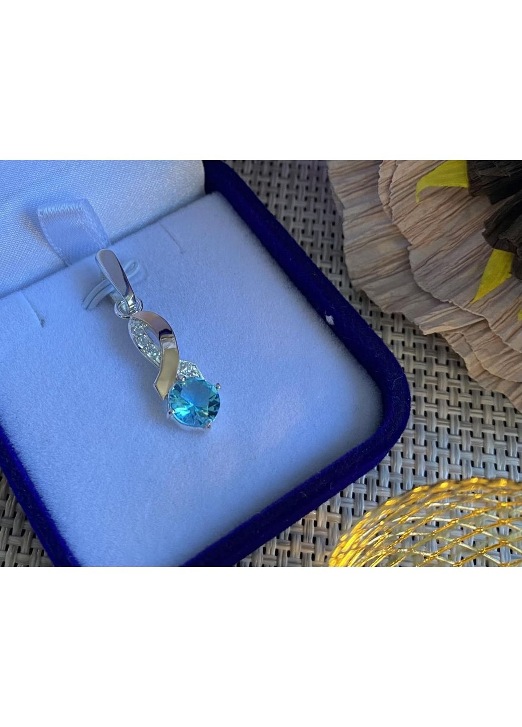 Срібна підвіска з пластинами золота Silver Style (367113038)