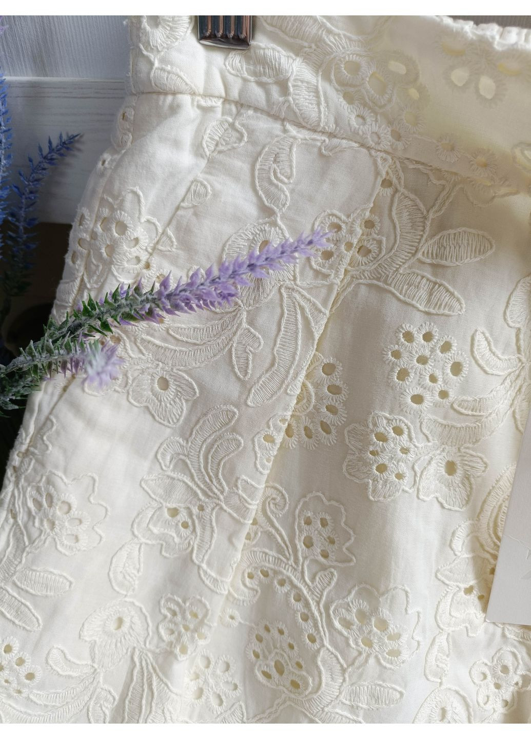 Брюки zw collection с прорезной вышивкой Zara (352767188)