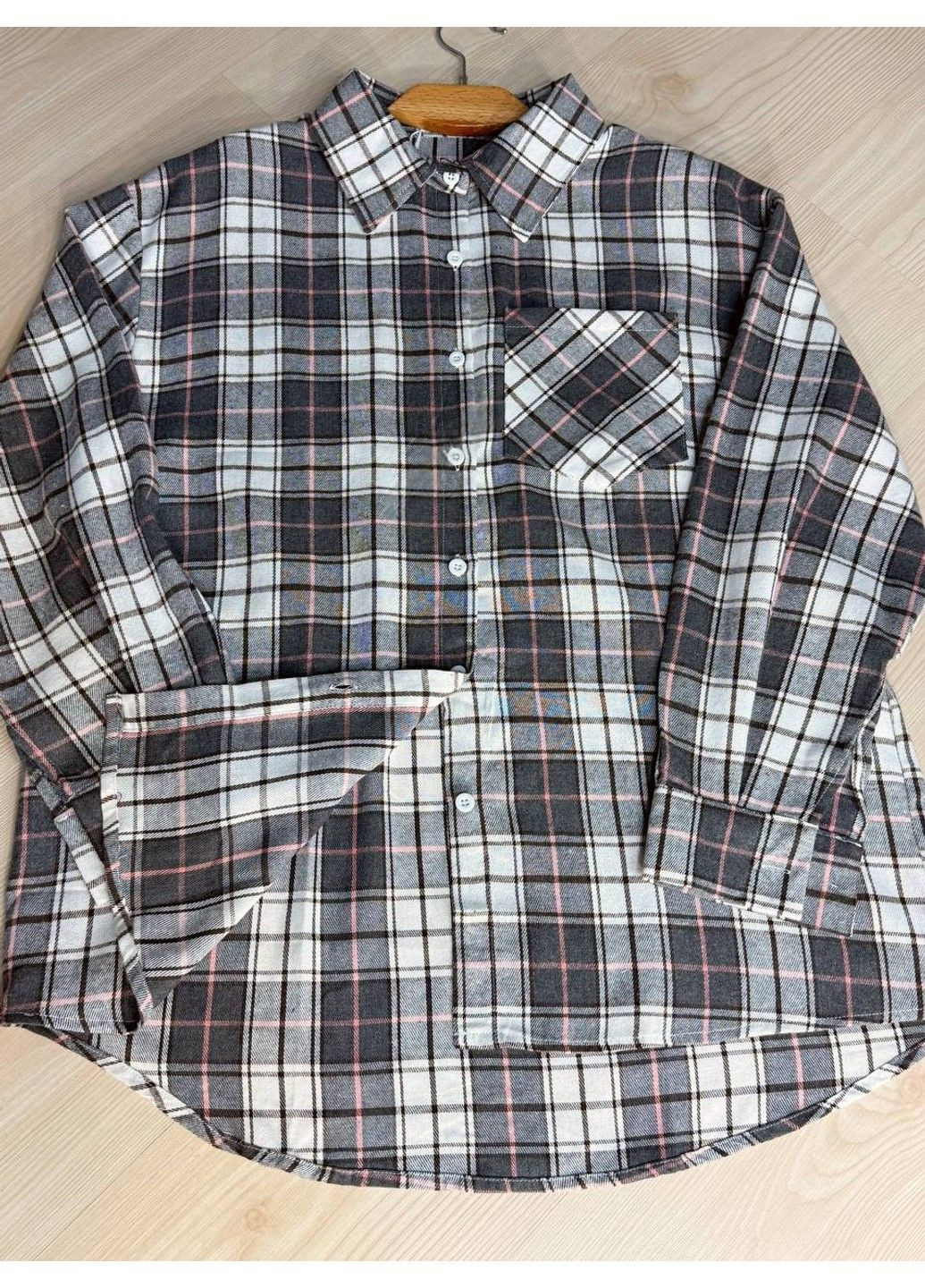 Серая рубашка No Brand