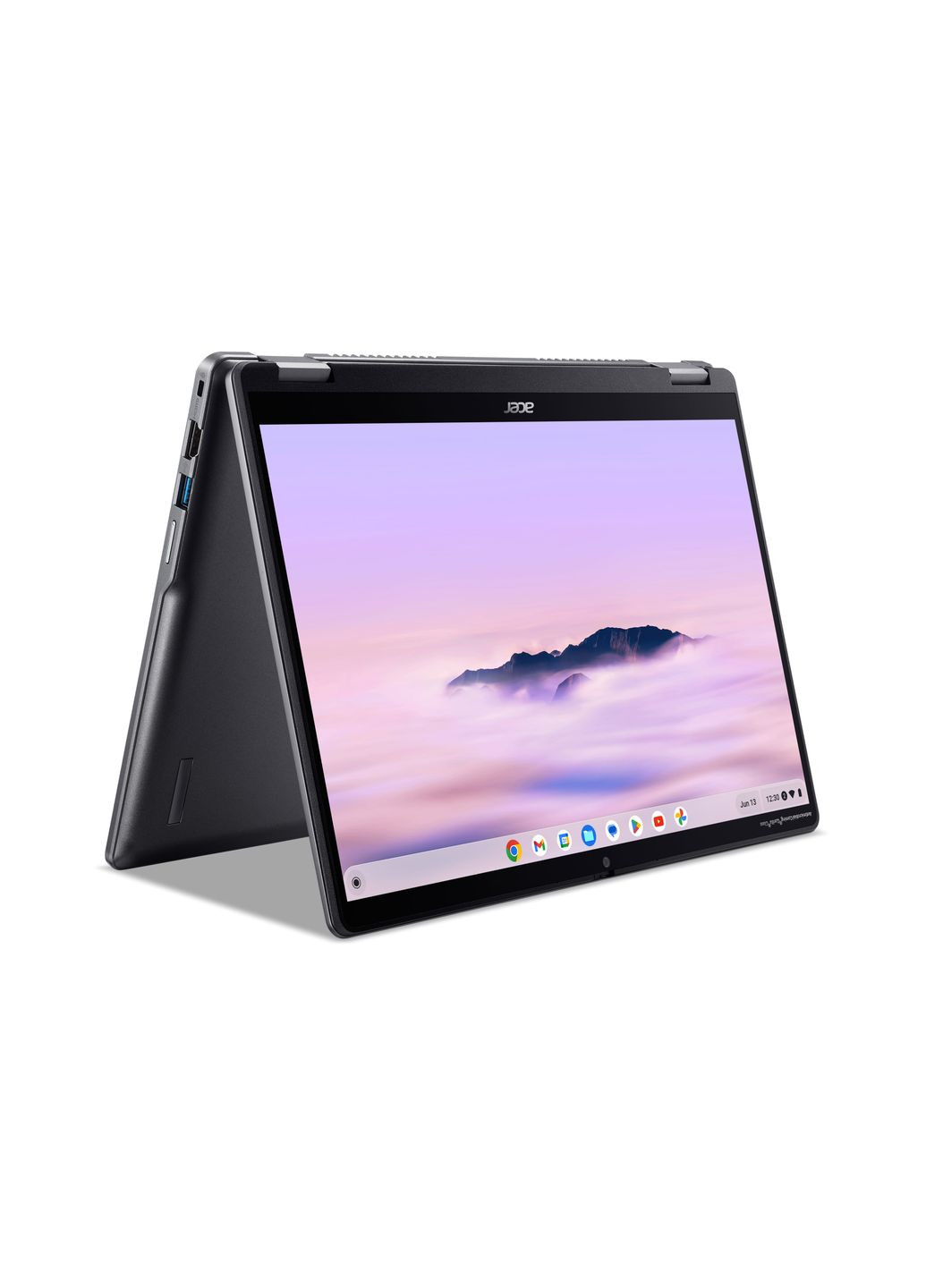 Ноутбук Chromebook Plus Spin 514 CP5144HN 14" WUXGA IPS Touch, Intel 3-100U, 8GB, F256GB, UMA, ChromeOS, серый Acer (314778115)