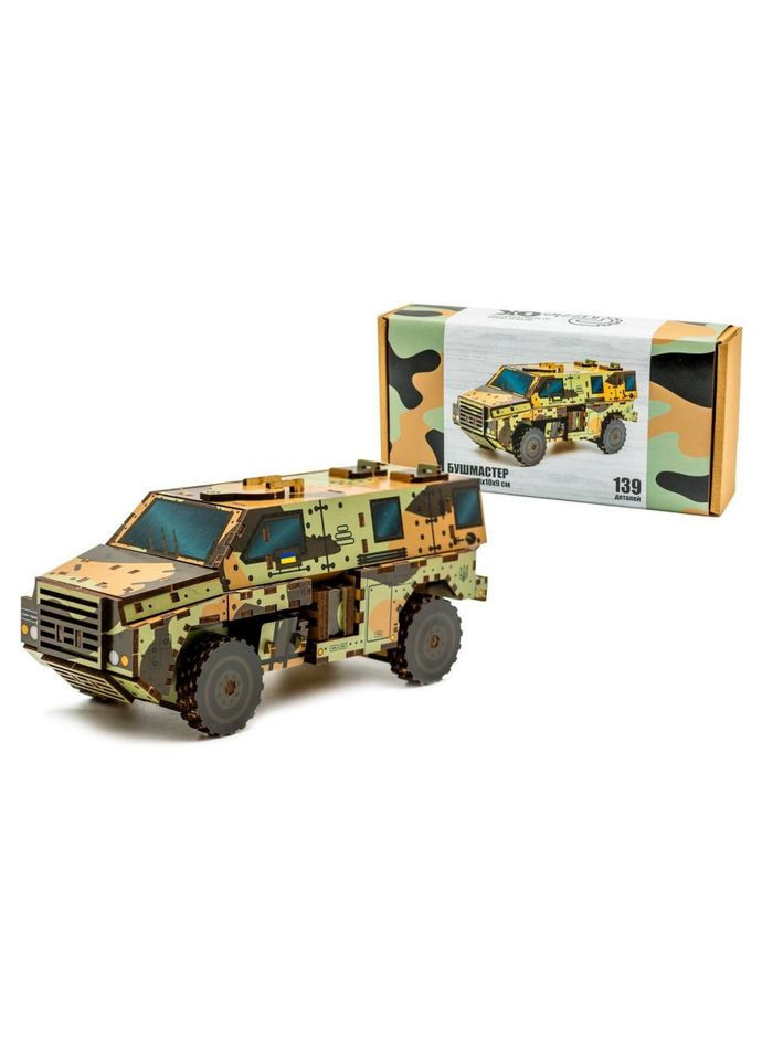 Деревянный 3D конструктор "Бушмастер" 139-0209, 139 деталей PuzzleOK (315023088)