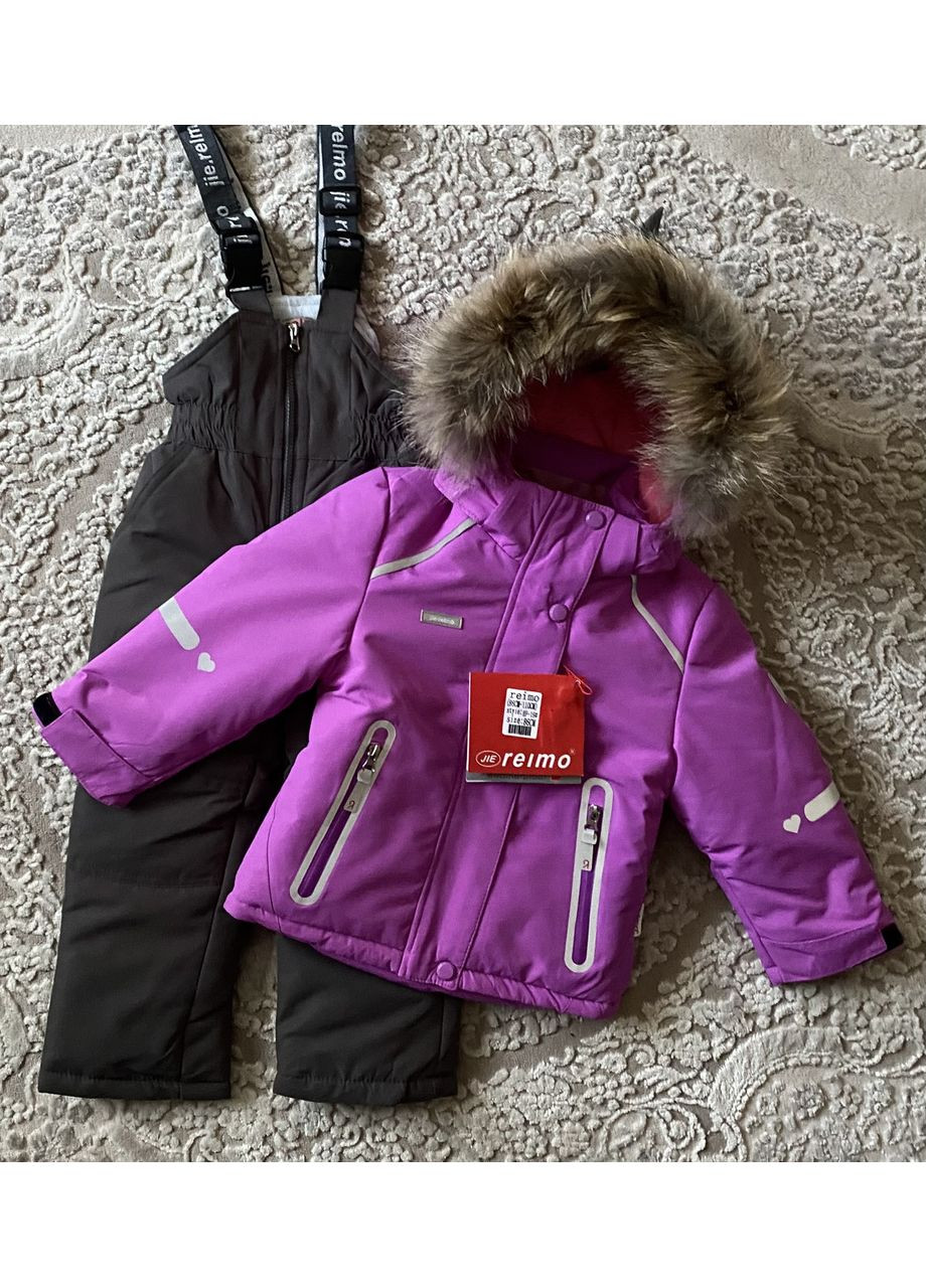 Детский зимний мембранный термокомбинезон на девочку 86-110 Jie.Reimo No Brand (369735318)