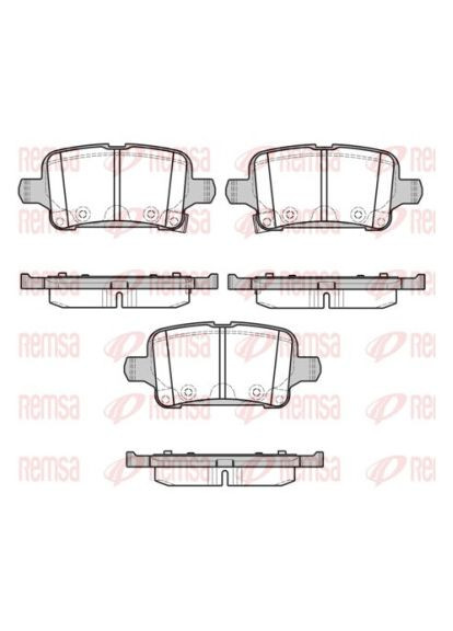 Колодки гальмівні дискові ЗАДН OPEL ASTRA K 06/15- 1628.02-ua Remsa (342403425)