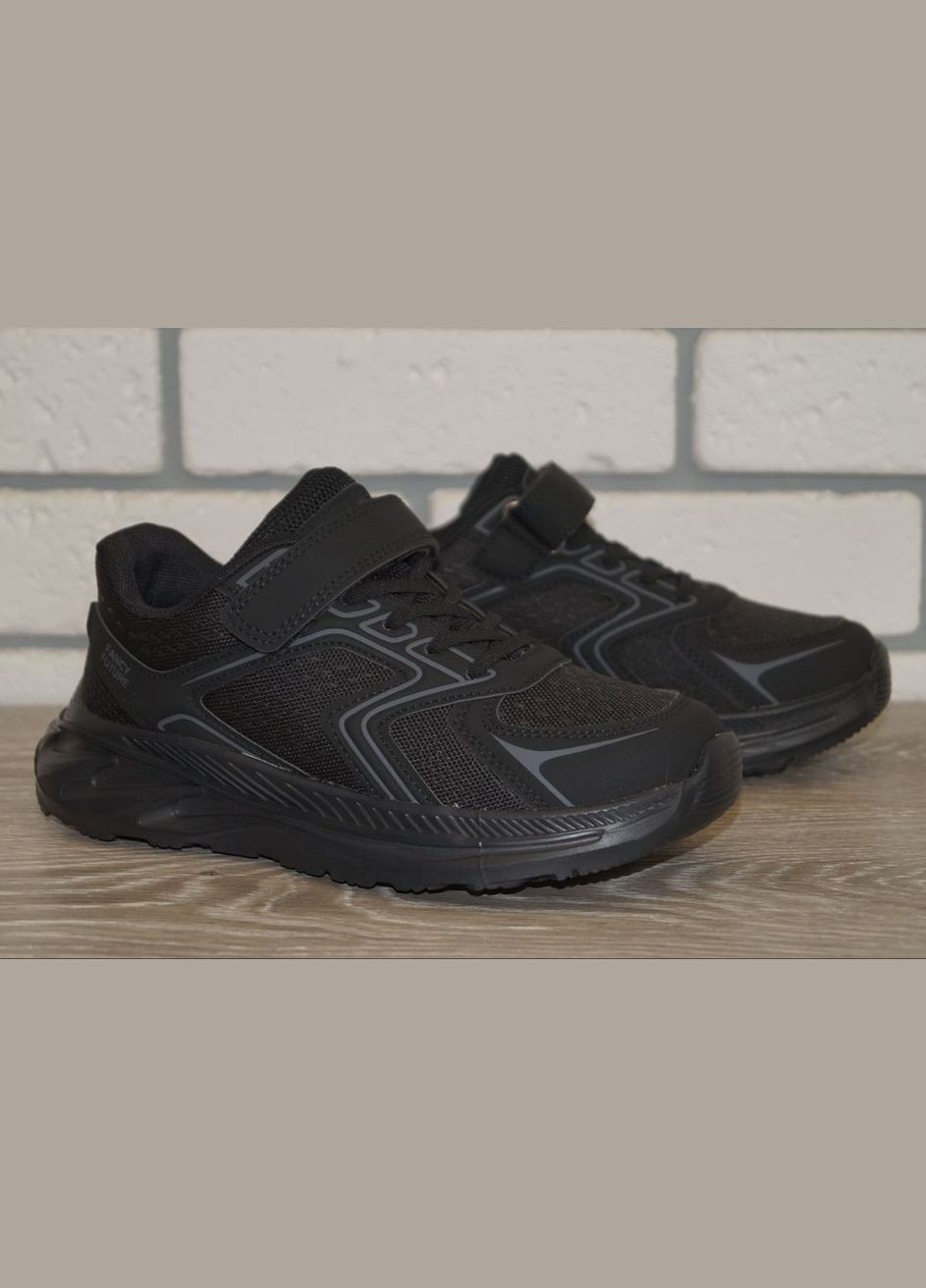 Чорні Осінні кросівки дитячі / підліткові демісезонні чорні Jong Golf