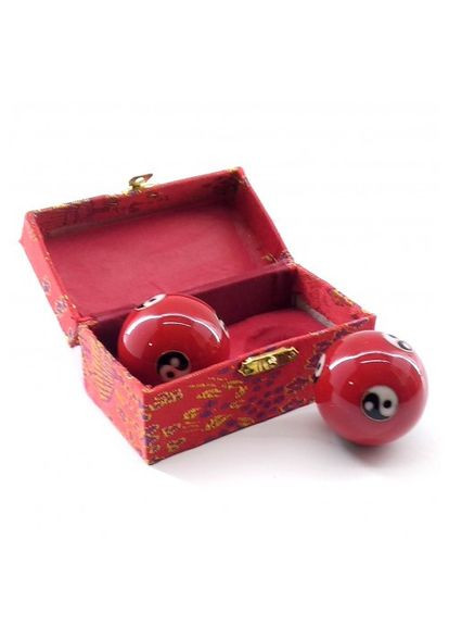 Кулі масажні музичні "Інь Янь" червоні (d-4 см) No Brand (306848539)