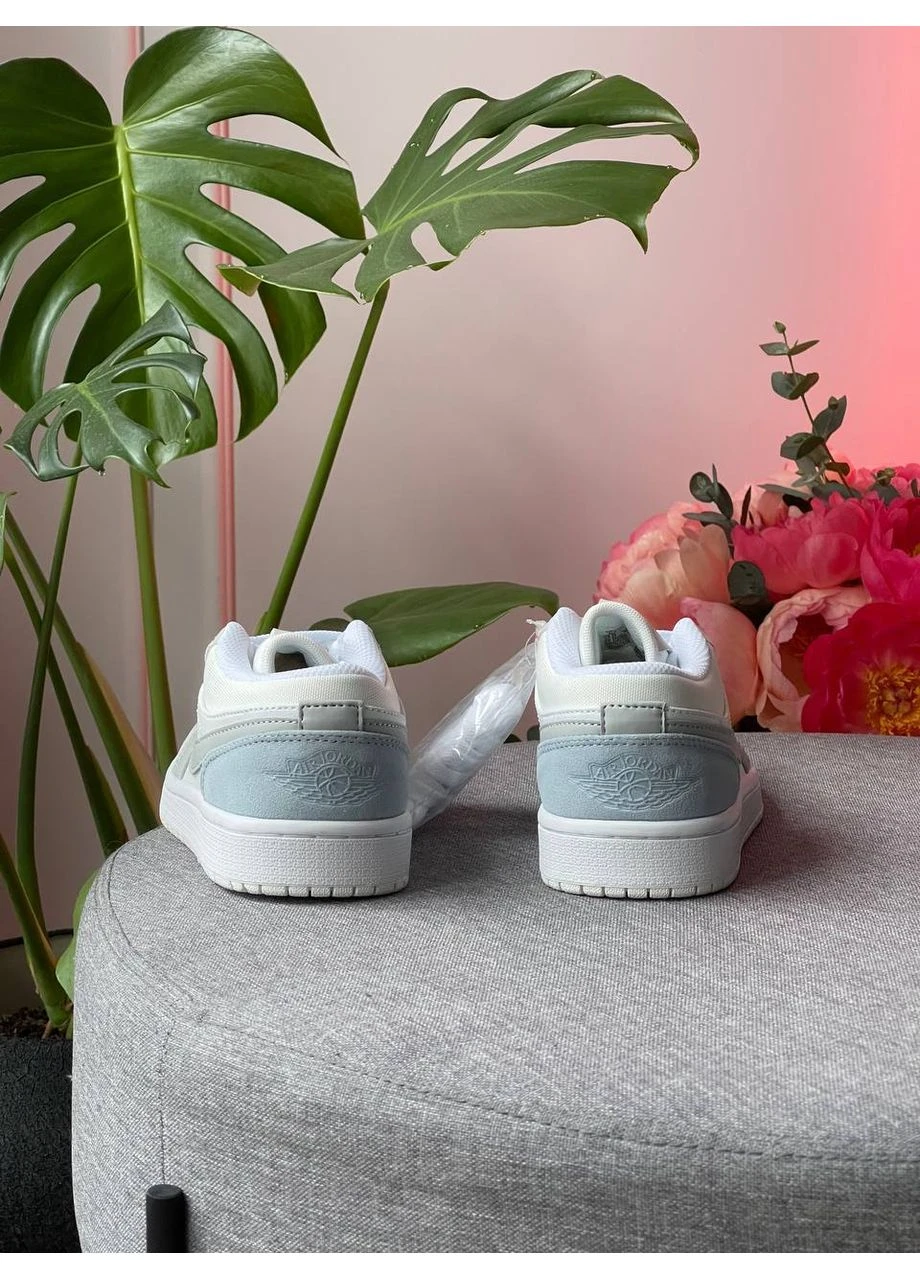 Кроссовки женские и мужские Nike Air Jordan 1 Low Grey | Найк Аир Джордан Ретро 1 серые No Brand серые демисезоны (354700421)