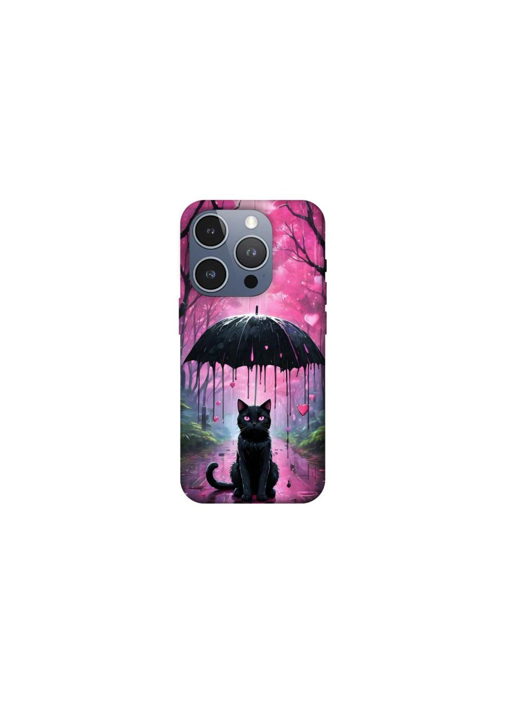 Чохол на Apple iPhone 16 Pro Black cat Frontalka (347238102)