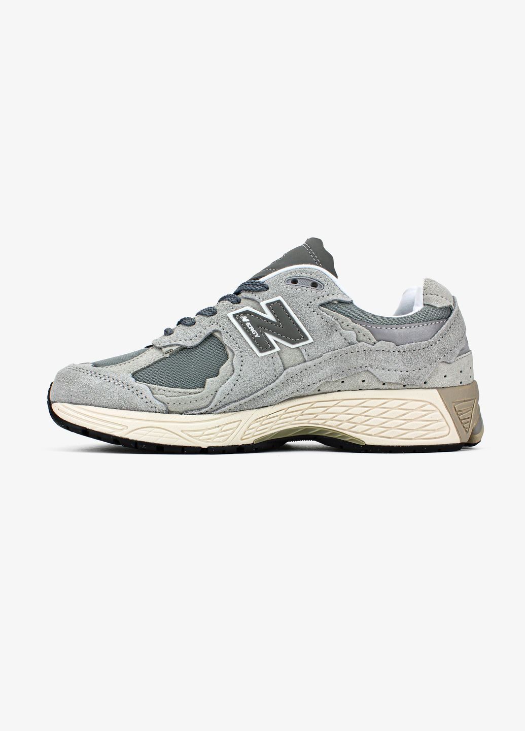 Сірі всесезон кросівки чоловічі і жіночі new balance 2002r protection pack gray | нью беланс 2002r сірі No Brand