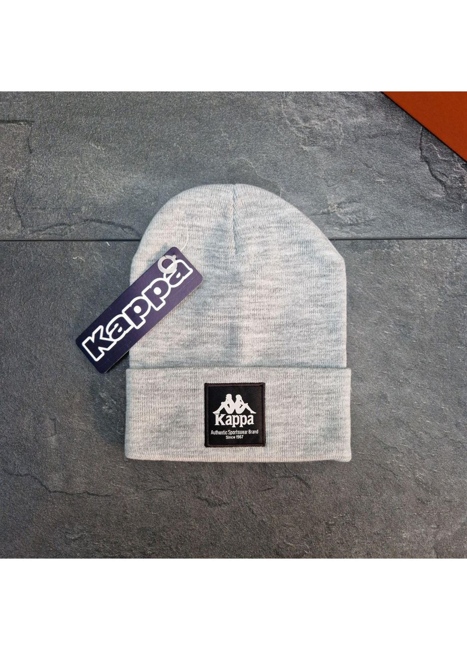 Мужская зимняя шапка Kappa серая No Brand (357490180)