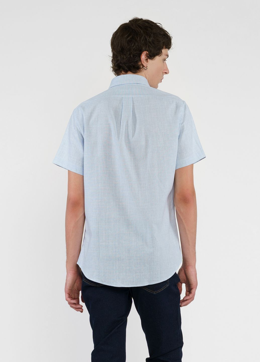 Голубой кэжуал рубашка Arber