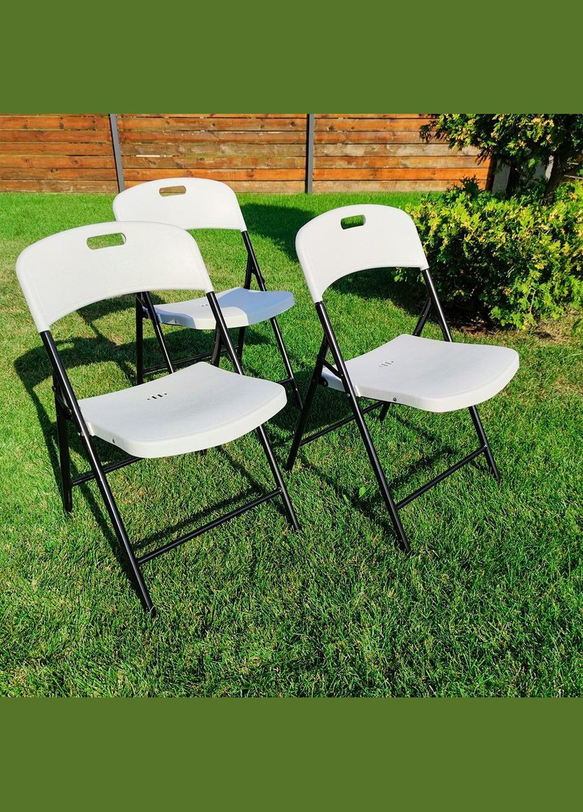 Складний стілець 46*52*79см білий (3DPanda-1609) Sticker Wall (323155241)