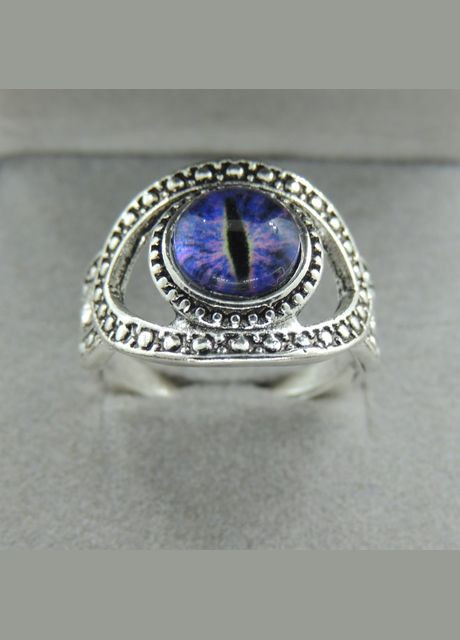 Містична каблучка фіолетове око дракона Draco Vis розмір регульований Fashion Jewelry (291840958)