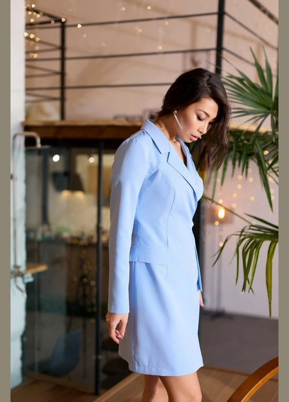 Блакитна святковий сукня на запах Seventeen