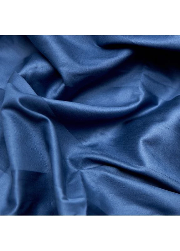 Простыня на резинке Сатин в полоску 100х190х10 см (MS-850005225) Moon&Star Royal Blue (386595269)