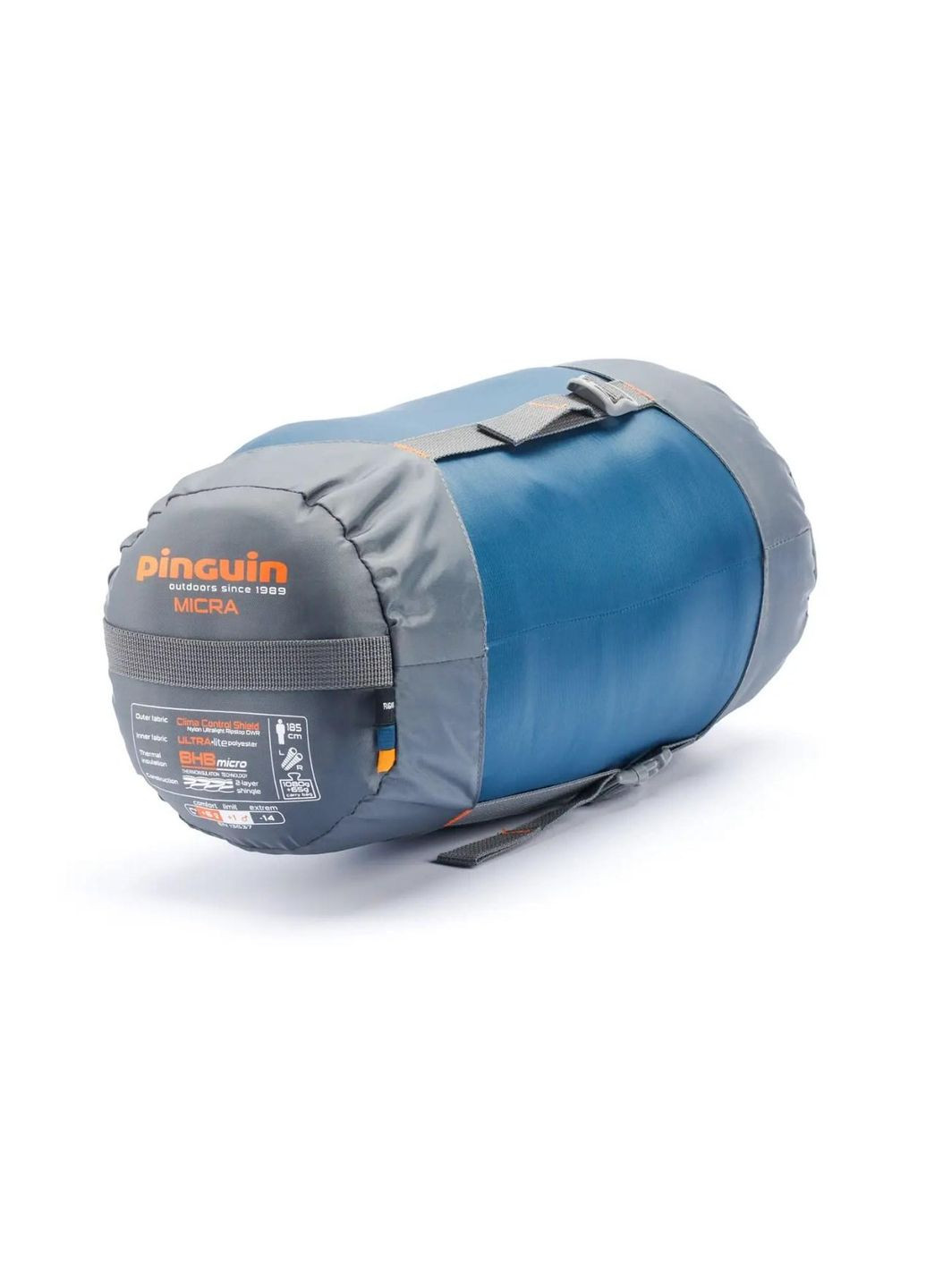 Спальний мішок з лівобічною блискавкою Micra (6/1°C), 185 см Pinguin (306632413)