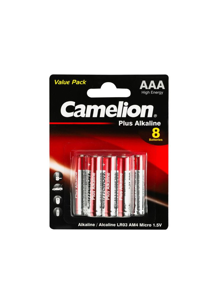 Батарейка AAA LR03 Plus Alkaline* (m460212) Camelion AAA LR03 Plus Alkaline * (5+3) (367067185)