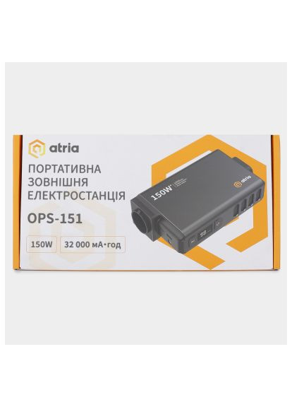 Батарея універсальна (OPS-151) ATRIA 32000mAh PD/30W, QC/8W, DC:12-16.8V, 230V:150W (370019473)