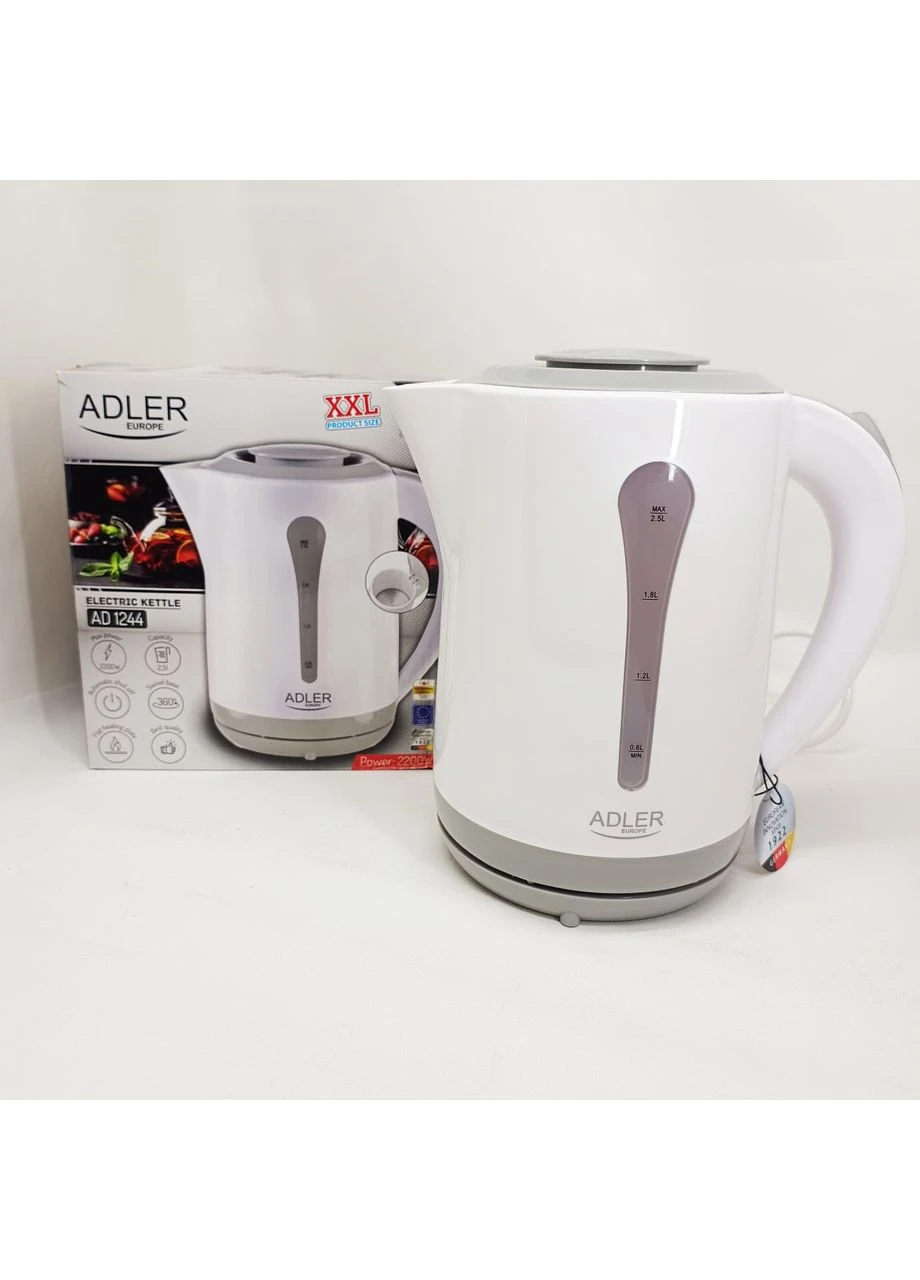 Чайник електричний на 2.5 л Adler AD 1244 2200Вт No Brand (374123360)