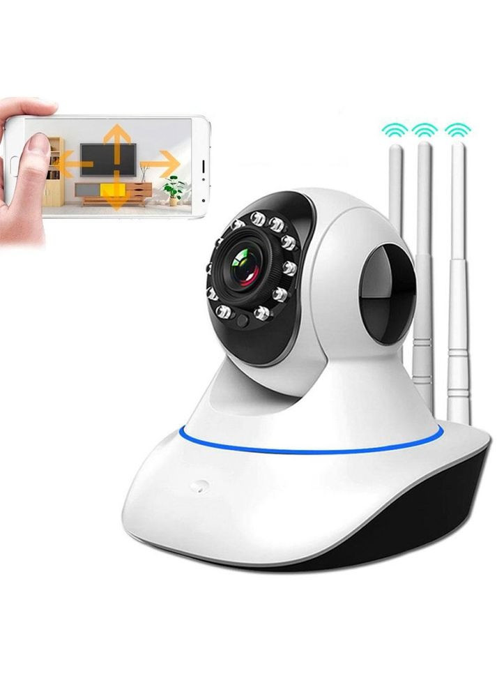 Поворотная IP-камера видеонаблюдения Wi-Fi Smart NET camera Q5/Сиреневая панорамная камера для дома B&G (370778901)