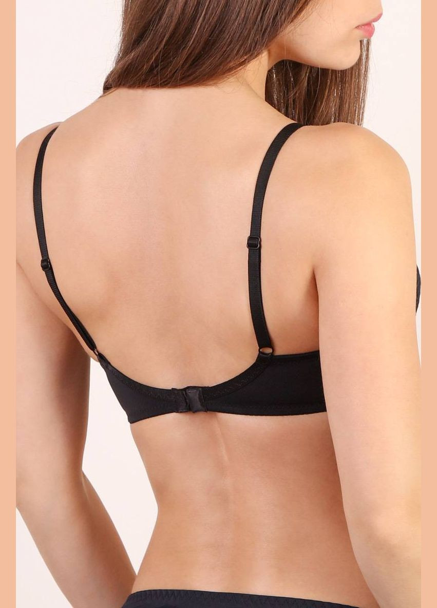 Чорний формований бюстгальтер з мереживом Orhideja з кісточками поліамід, еластан