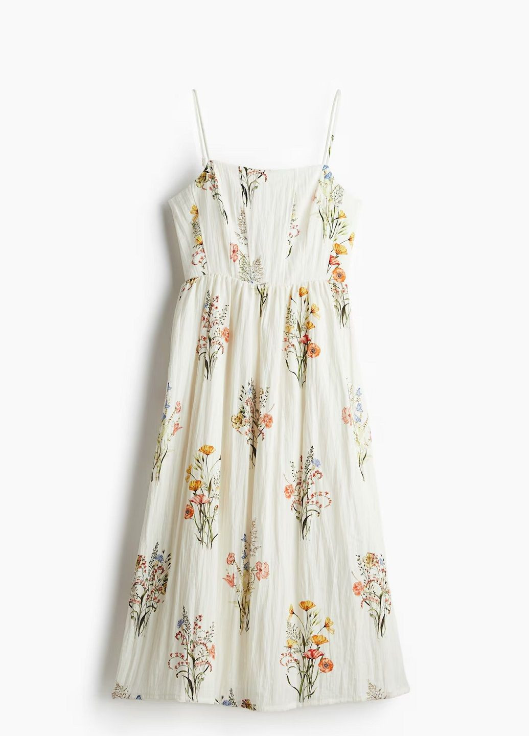 Білий кежуал сукня H&M з квітковим принтом