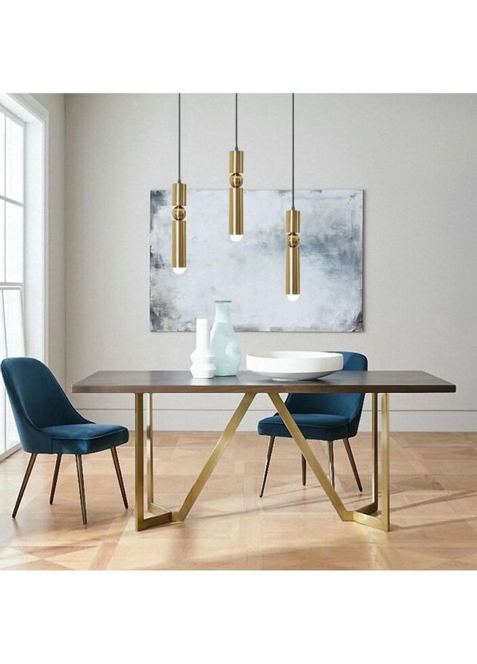 Люстра подвесная на 1 лампочку 26889 Латунь 40-180х10х10 см. Sunnysky (335974890)