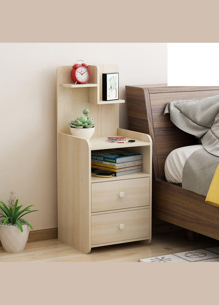 Прикроватная тумба из дерева Лекони 5 бланже (ПТМ-501301) No Brand (328082259)