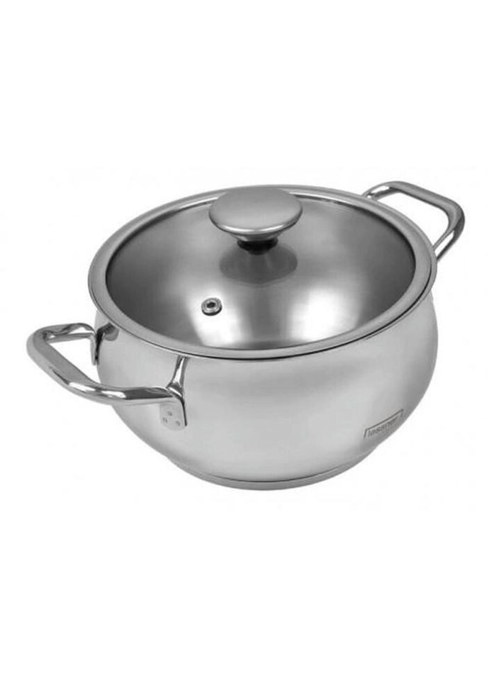 Кастрюля с крышкой Ottimo 55879-16 16 см 1.8 л серебристая Lessner (319552360)