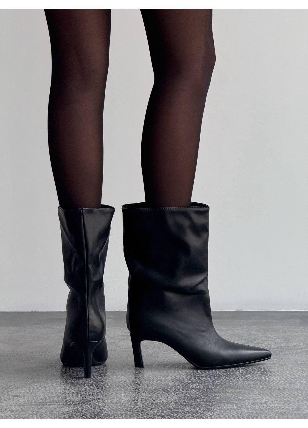 Черные демисезонная демисезонные ботильоны No Brand