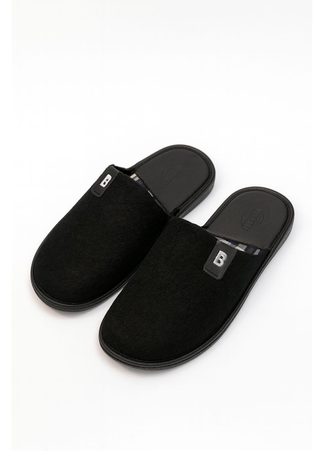 Кімнатні чоловічі тапочки войлок чорні Белста (371293765)