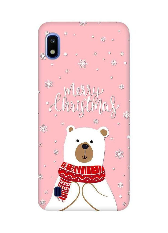 Матовый чехол на Samsung Galaxy A10 (2019) A105 Мишка. С Рождеством (принт 146) Creative (362963040)