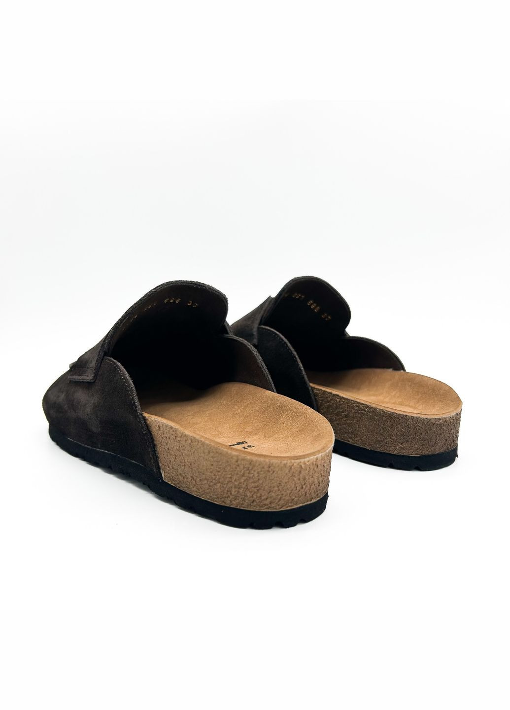 Темно-коричневые мюли (р) замша 0-1-1-6130-251-596 Danler