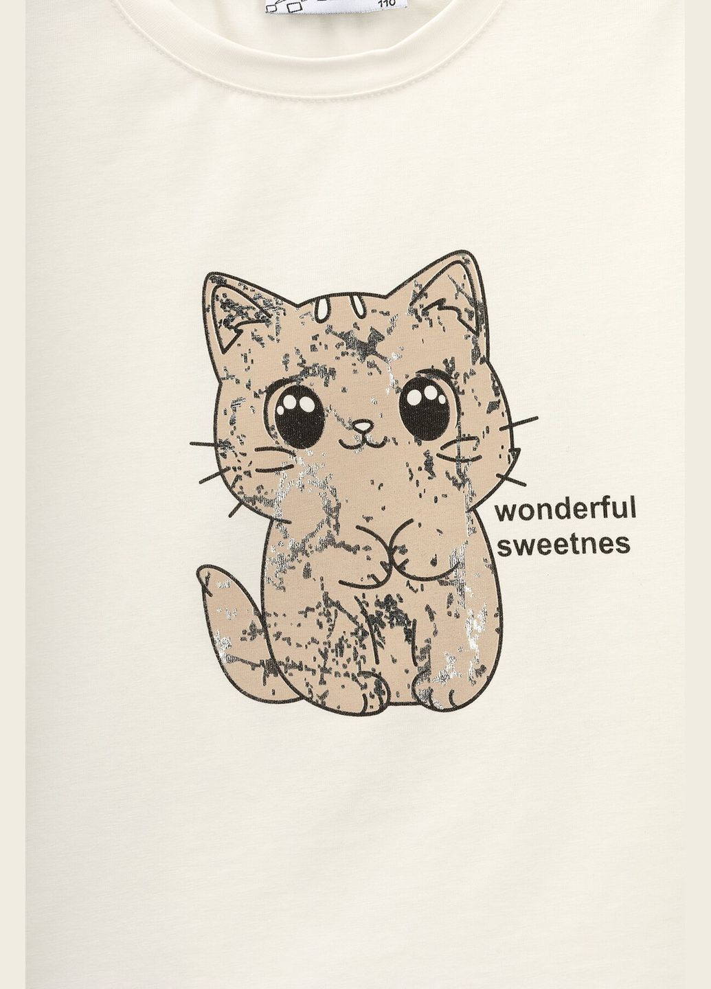 Молочная летняя футболка с принтом для девочки 44565 92 см молочный shop (2000991040748) Baby Show