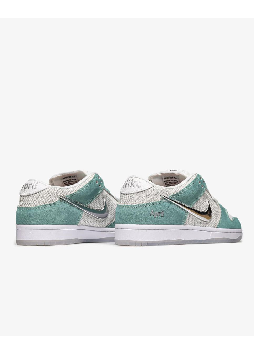 КРОССОВКИ ЖЕНСКИЕ NIKE APRIL SKATEBOARDS X DUNK LOW SB TURBO GREEN НАЙК АИР ЗУМ No Brand серые демисезоны (368887731)