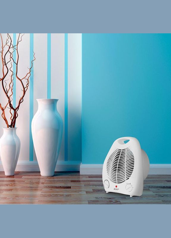 Тепловентилятор, Обогреватель R.1181 | 2000 Вт, 2 Режима, Тихий 35 дБ | RAF (338850891)