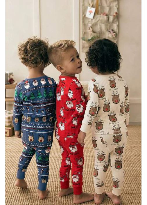 Комбинированная всесезон пижама christmas/ecru, размер Next Trend 6461~01