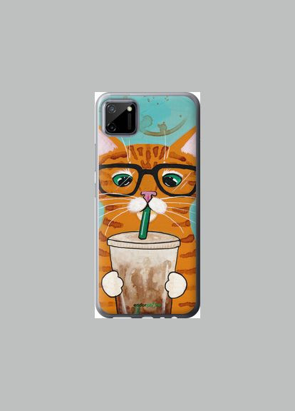 Чехол на Realme C11 2020 Зеленоглазый кот в очках "4054t-2031-2448" Endorphone (362606201)