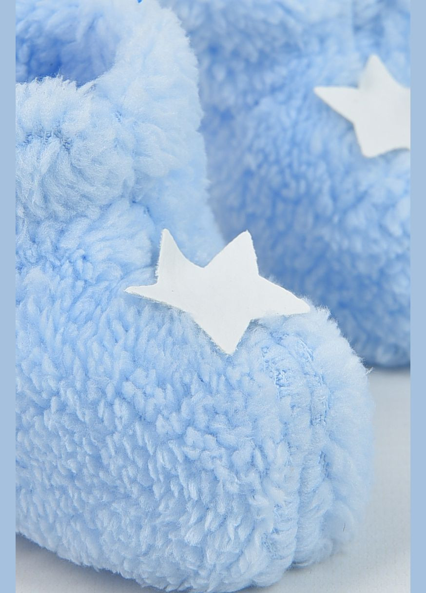 Пінетки дитячі для хлопчика махрові блакитного кольору Let's Shop (315316807)