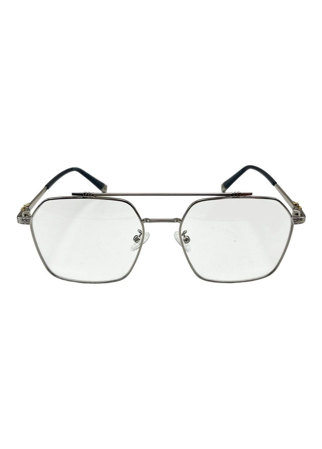 Прямокутні окуляри для комп'ютера хром No Brand (304293457)