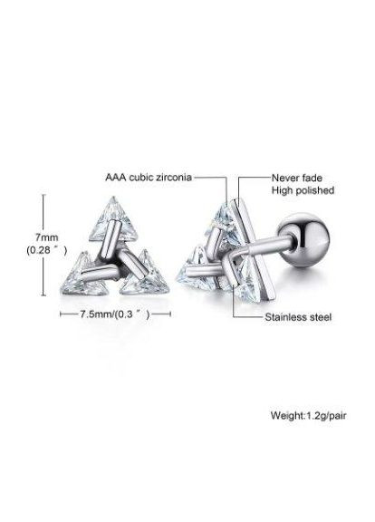 Сережки Vnox Gothic для чоловіків та жінок з нержавіючої сталі [ES-316] VNOX No Brand (338624592)