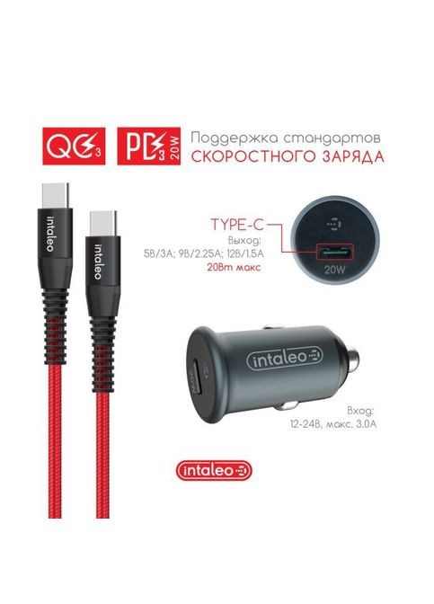 Зарядний пристрій Intaleo CCGQPD120T (268142895)