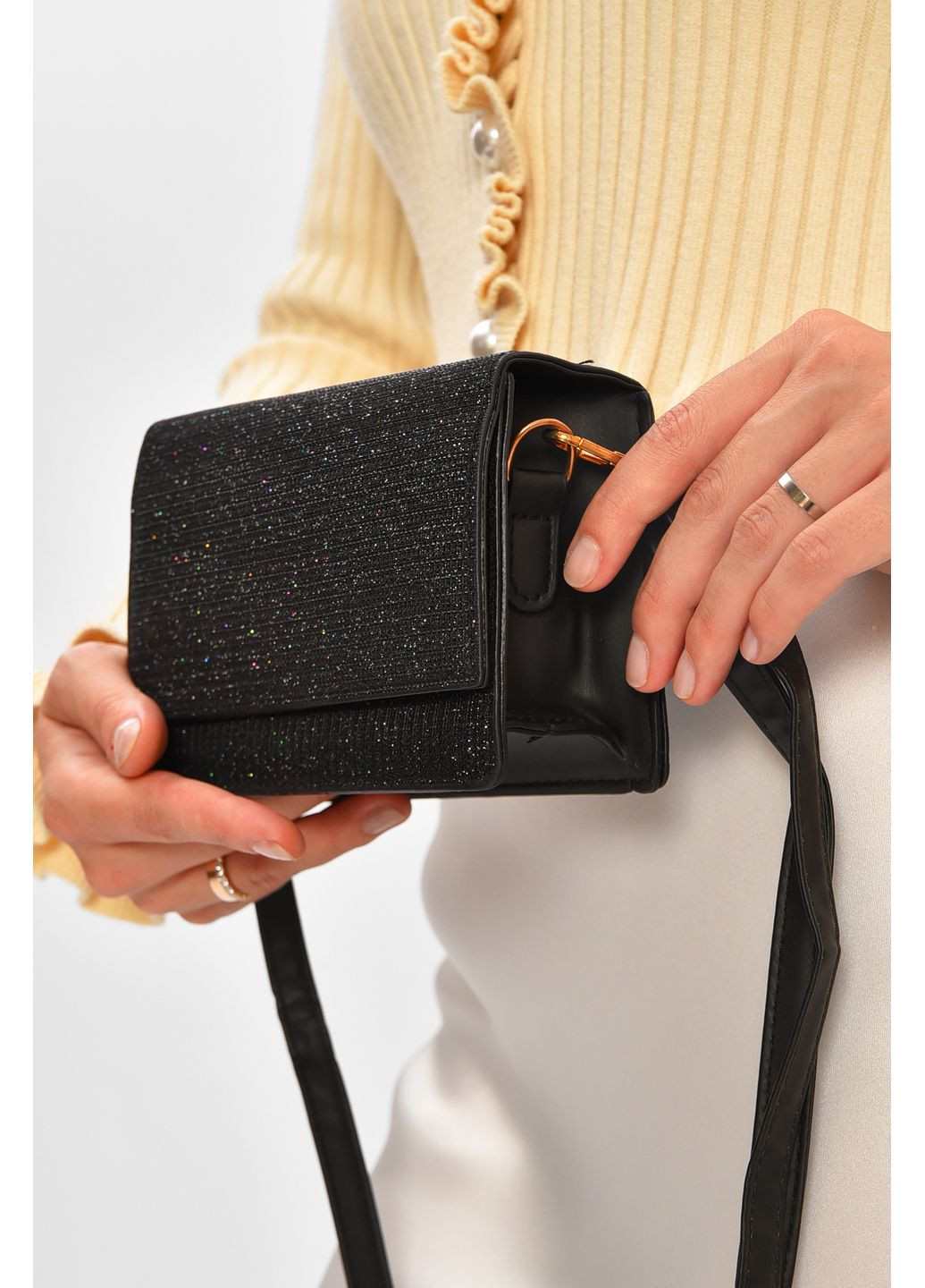 Сумка женская черного цвета Let's Shop (360938572)