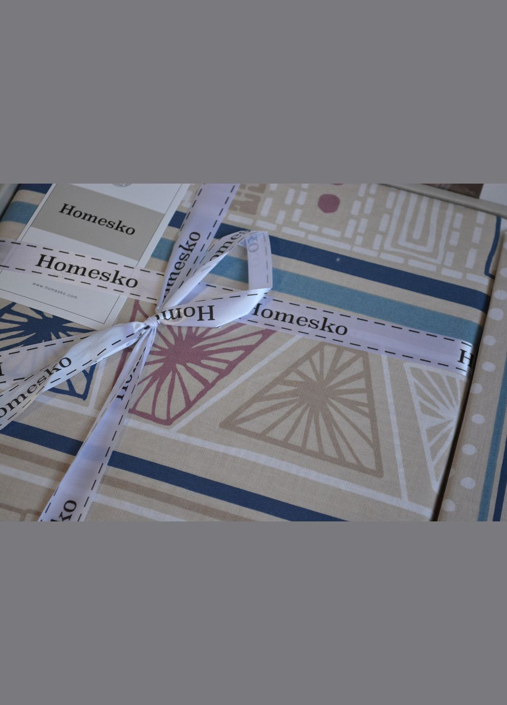 Постельное белье Homesko Ranforce 160 х 220 см Bohem Ekru First Choice (318381220)