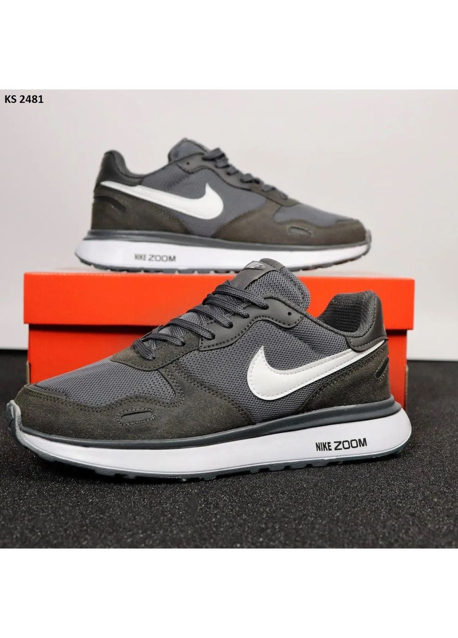 КРОСІВКИ ЖІНОЧІ NIKE AIR ZOOM GRAY НАЙК АІР ЗУМ No Brand сірі демісезони (368859766)