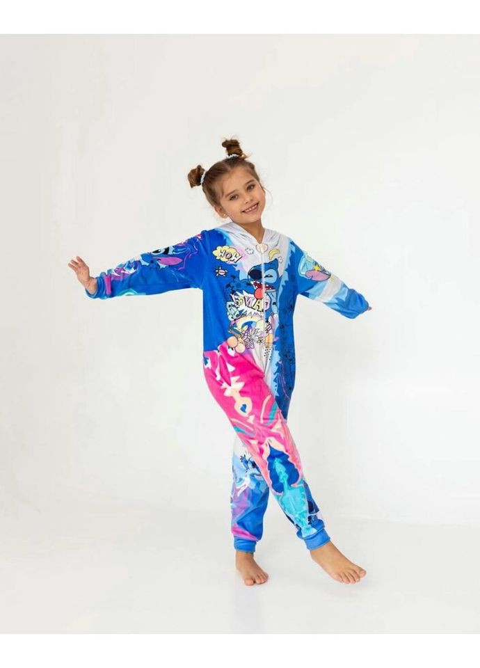 Кигуруми детское 3D Стич 3059, 1, 146 15240 146, см FlexDress (324623328)