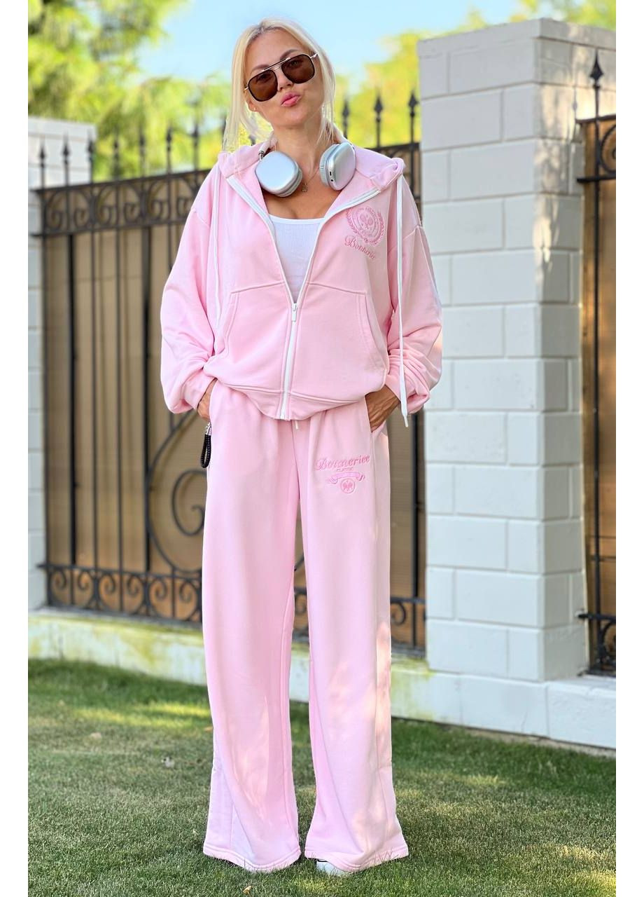 Женский спортивный костюм худые на молнии и широкие брюки. MonCher (348432438)