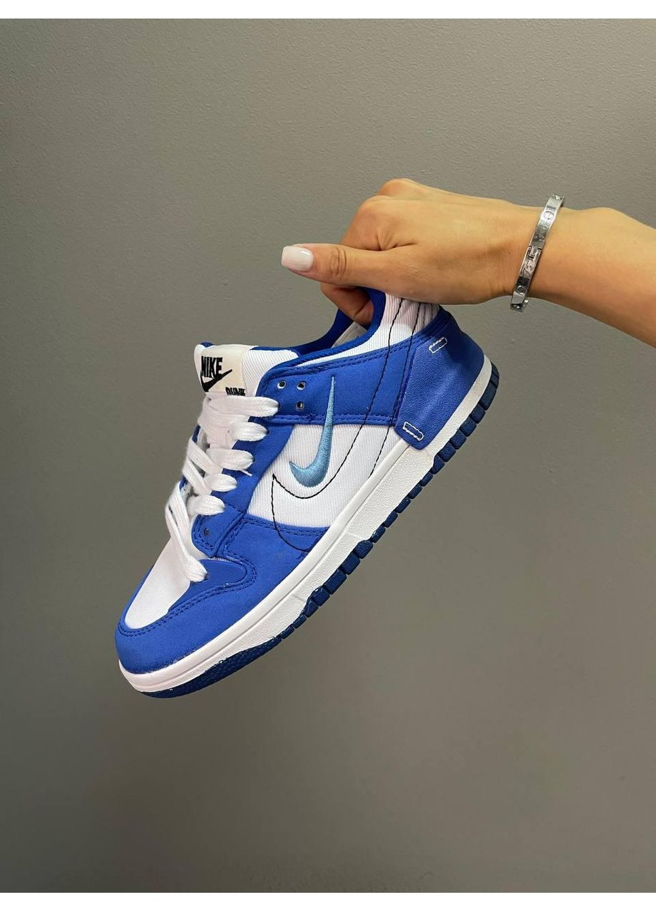 КРОСІВКИ ЖІНОЧІ NIKE SB DUNK UNIVERSITY BLUE НАЙК СБ ДАНК No Brand білі демісезони (368868721)